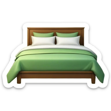 A dimly lit white green bedroom. The bed is neatly made, and a glass of water sits beside a book on a cozy nightstand. Soft lighting signals a peaceful wind-down, representing the calm and control that comes from reclaiming your evenings. sticker