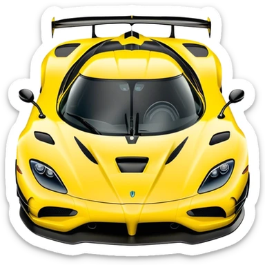 Koenigsegg Agera RS - Koenigsegg (Model Year: 2020) (Iconic colour: Yellow) sticker