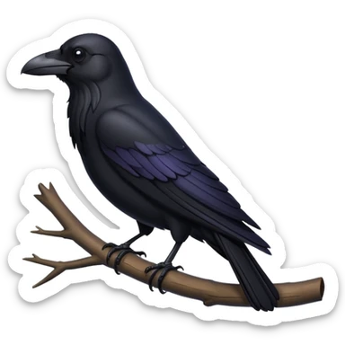 raven crow sticker