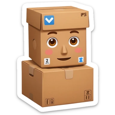 Can you make a cardboard box man sticker