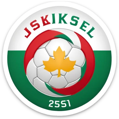 Je veux que tu me donnes le même logo de l'équipe de football JSK de wilaya de Tizi ouzou en Algérie sticker
