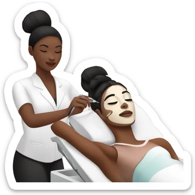 spa at a cosmetologist sticker