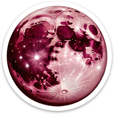 burgundy 🌙  sticker
