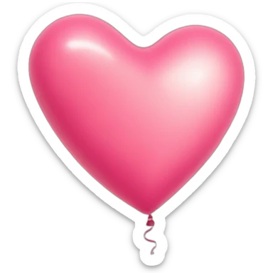 heart shaped balloon sticker