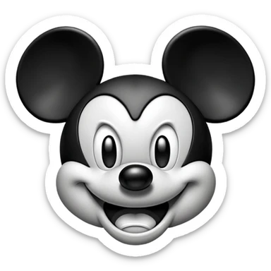 Angry Micky mouse  sticker