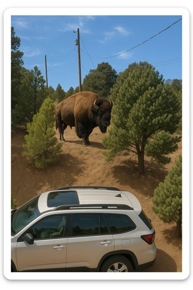 Bison sticker