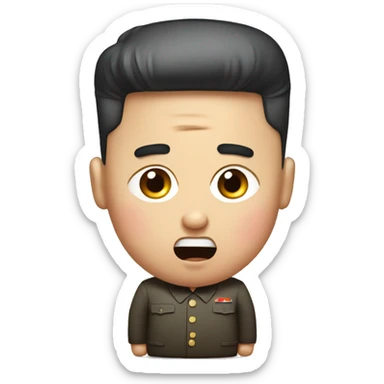 Kim Jong Un Shrugging sticker