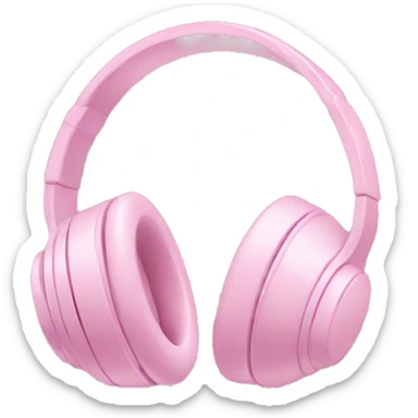 pastel pink headphone sticker