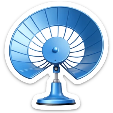 radar dish with signal waves sticker