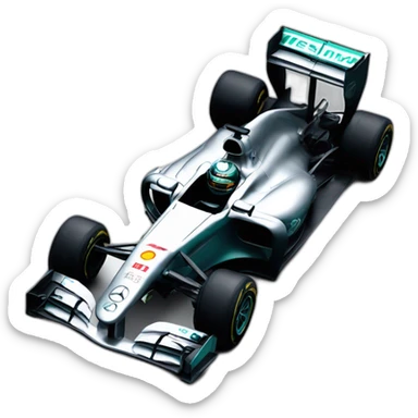 Formula 1 car mercedes sticker