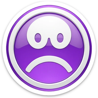 -18 symbol branco e roxo sticker