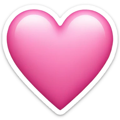 pink heart sticker