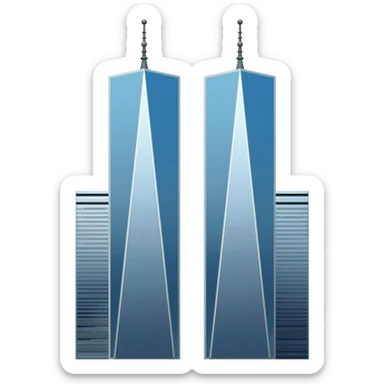 Twin Towers World Trade Center sticker
