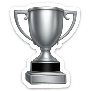 silver 1st place trophy  sticker