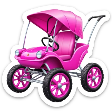 Pink buggy sticker