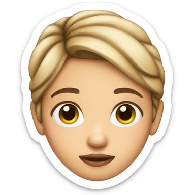 Girl giving a side eye sticker