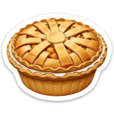Apple pie in sleeve sticker