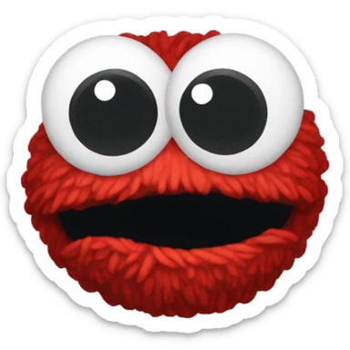 Sad Elmo sticker