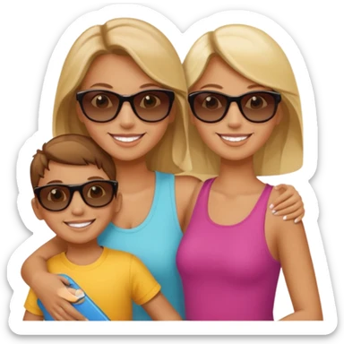 Nany with kids sticker