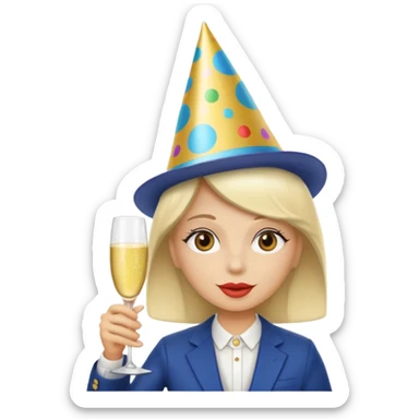 😅 qui fête anniversaire  sticker