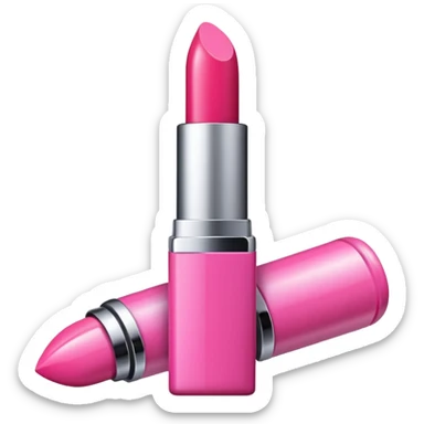 pink lipstick sticker