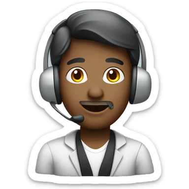 call center representative sticker