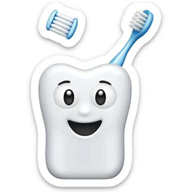 tooth brush that says i’m doing it are you sticker