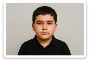 Shu bolani 10 11 yoshligini tasvirlab ber beligacha bo'lsin orqa fonda hech narsa bo'lasin sticker