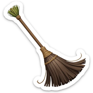 witch's broom sticker