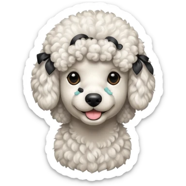Perro poddle sticker