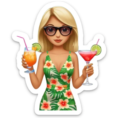 medical tourism with girl sticker