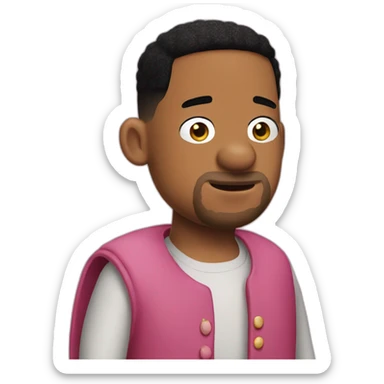 will smith as peppa pig sticker