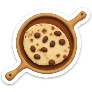 Dal makhani and naan  sticker