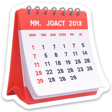 calendar week sticker