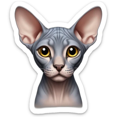 Sphynx maquillé sticker