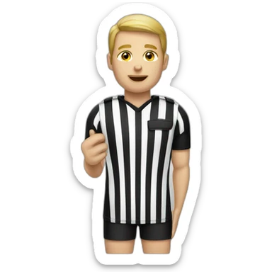 referee american football sticker