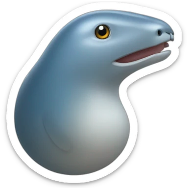 Uma foca com uma cobra  sticker