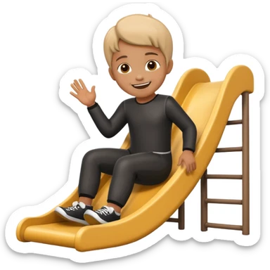 Kaydiraktan mezara giden cocuk sticker