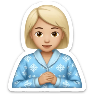 Winter Cozy Pajamas sticker