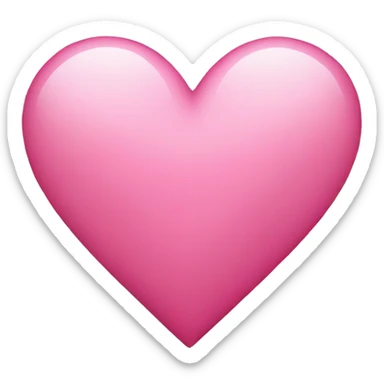Pink heart  sticker