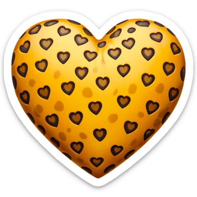 Cœur léopard sticker