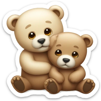 Cute bears like friends sticker