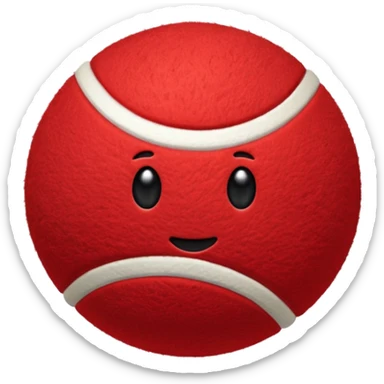 red tennis ball  sticker