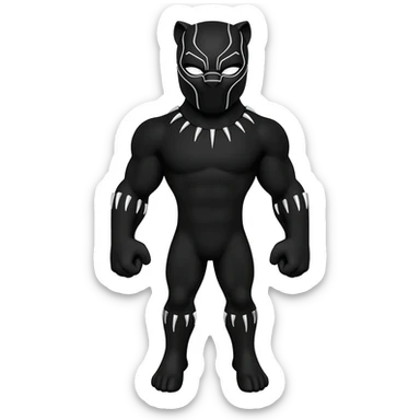 pantera negra sticker