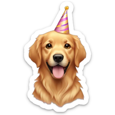 Golden Retriever Birthday  sticker