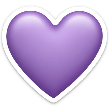 lilac heart  sticker