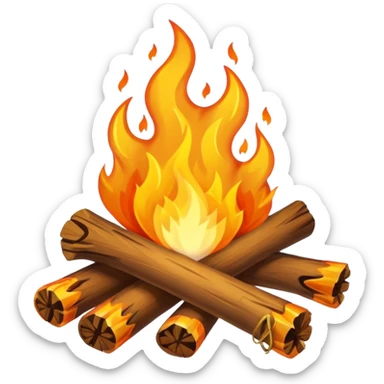 Campfire sticker