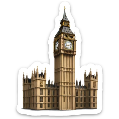 big ben london sticker