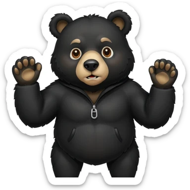 Black bear sticker