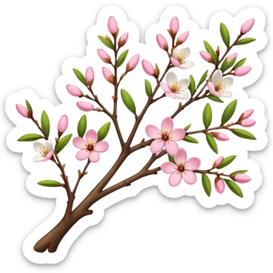 almond tree sticker